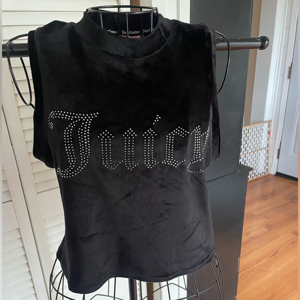 Juicy Couture Black Velvet Tank Top